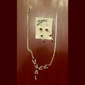 Necklace and earrings